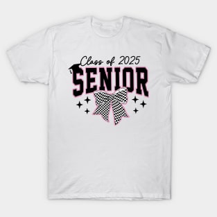 Class Of 2025 Senior Coquette Class of 2025 Girls Women T-Shirt